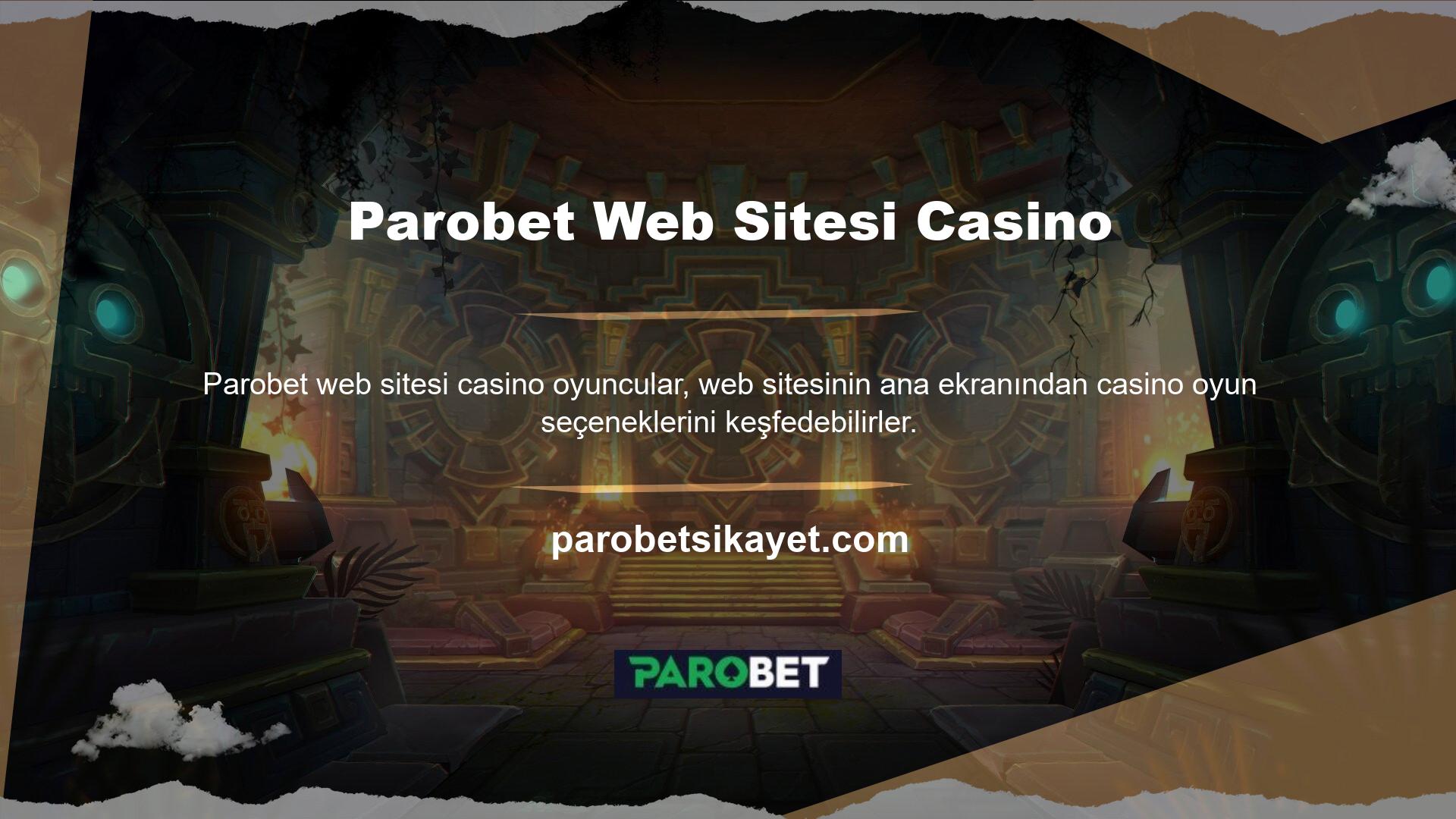 Parobet sitesi, casino uygulaması üzerinden kullanıcılarına kapsamlı bir bahis profili sunmaktadır